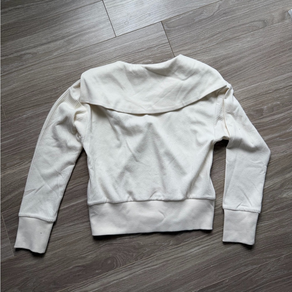 Varley NWT Women’s Maguire Half Zip Sweater Egret Cream Sz XS - Picture 13 of 13